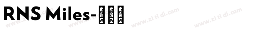 RNS Miles字体转换